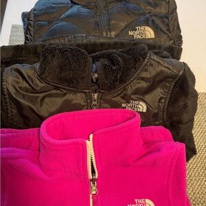 The North Face Black and Pink Girls' Outerwear
